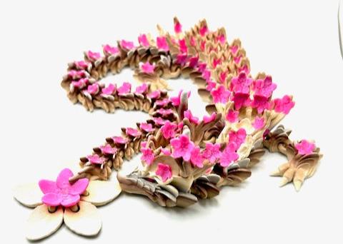Cherry Blossom Dragons (Large) 24.5 inch 3d printed figurine