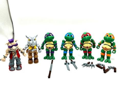 Mini Teenage Mutant Ninja Turtles | 3D Printed Articulated Figures