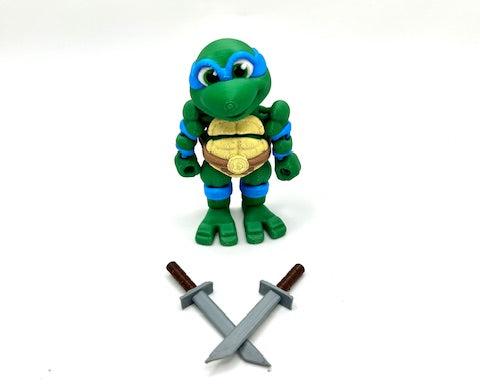 Mini Teenage Mutant Ninja Turtles | 3D Printed Articulated Figures