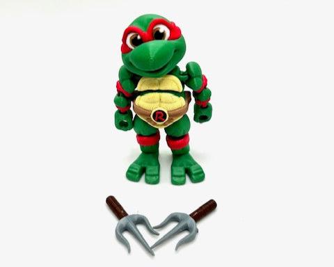 Mini Teenage Mutant Ninja Turtles | 3D Printed Articulated Figures