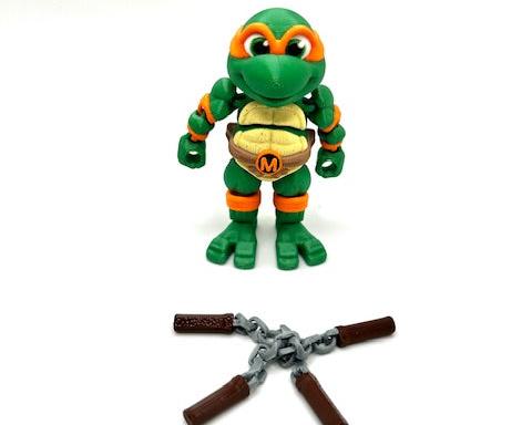Mini Teenage Mutant Ninja Turtles | 3D Printed Articulated Figures