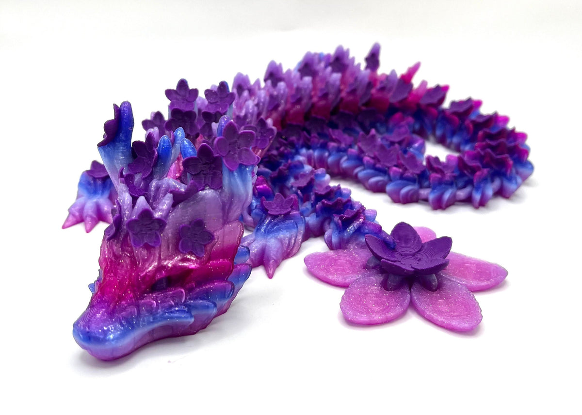 Cherry Blossom Dragons (Large) 24.5 inch 3d printed figurine