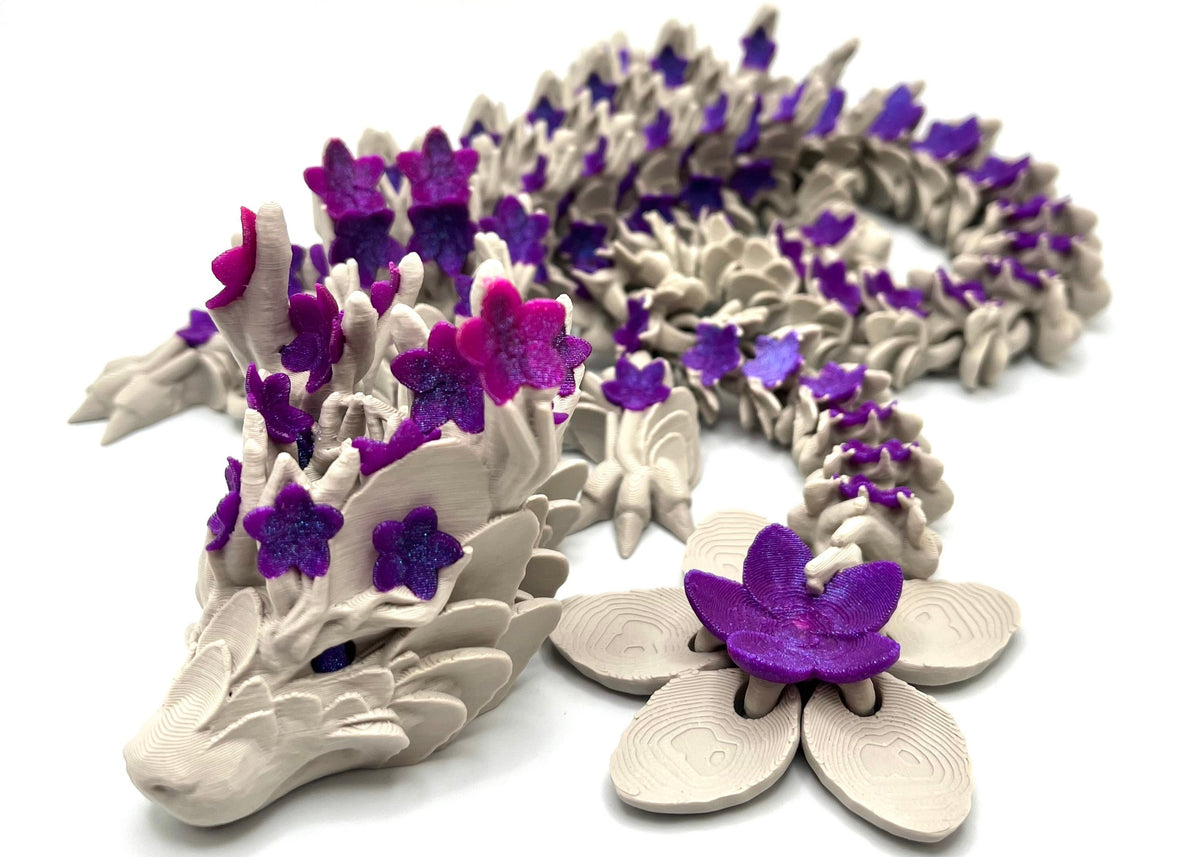 Cherry Blossom Dragons (Large) 24.5 inch 3d printed figurine