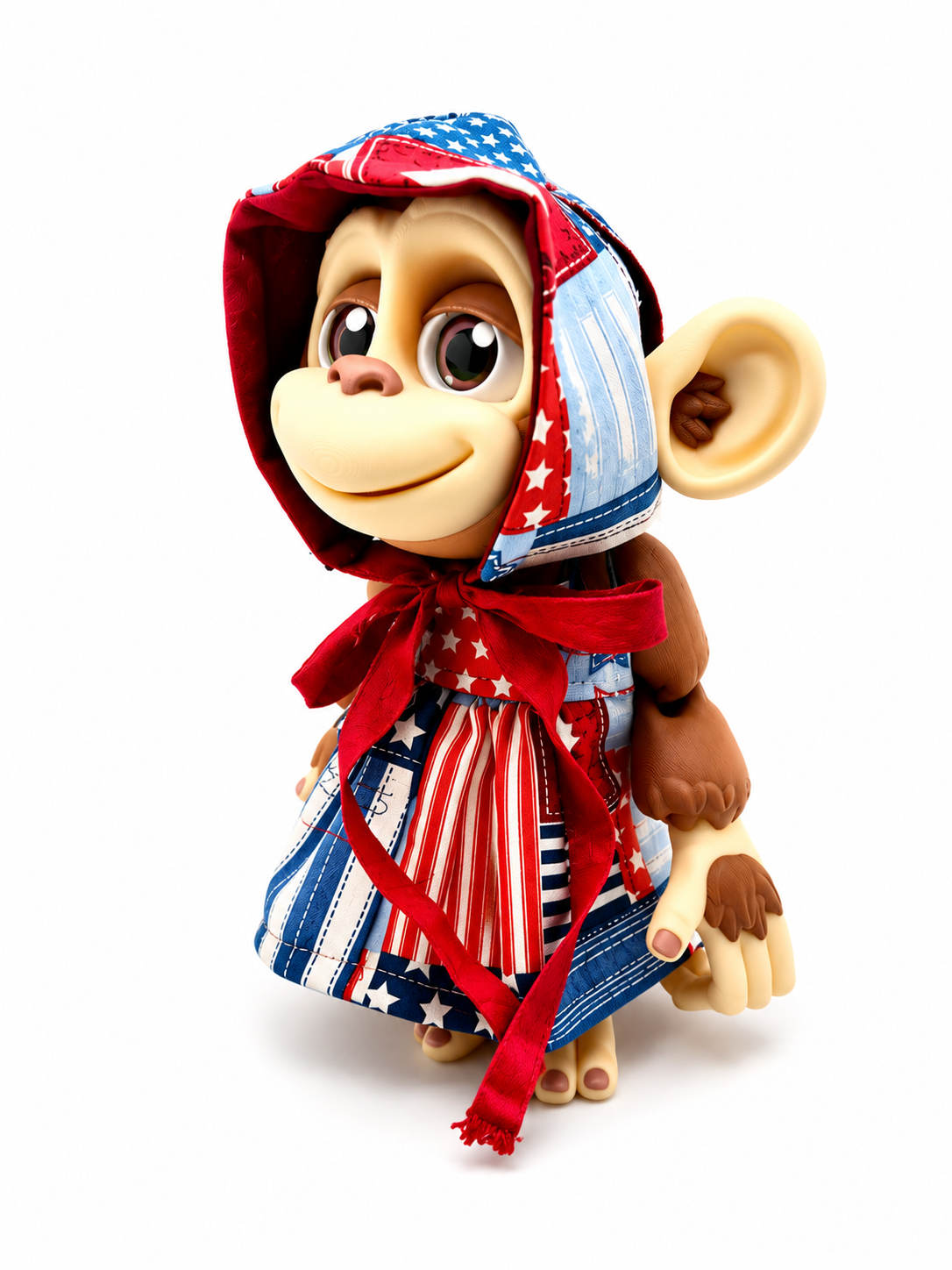 Cowboy Monkey - Rootin' Tootin' Collection - Articulated 3D Printed Collectible with Outfit & Accessories