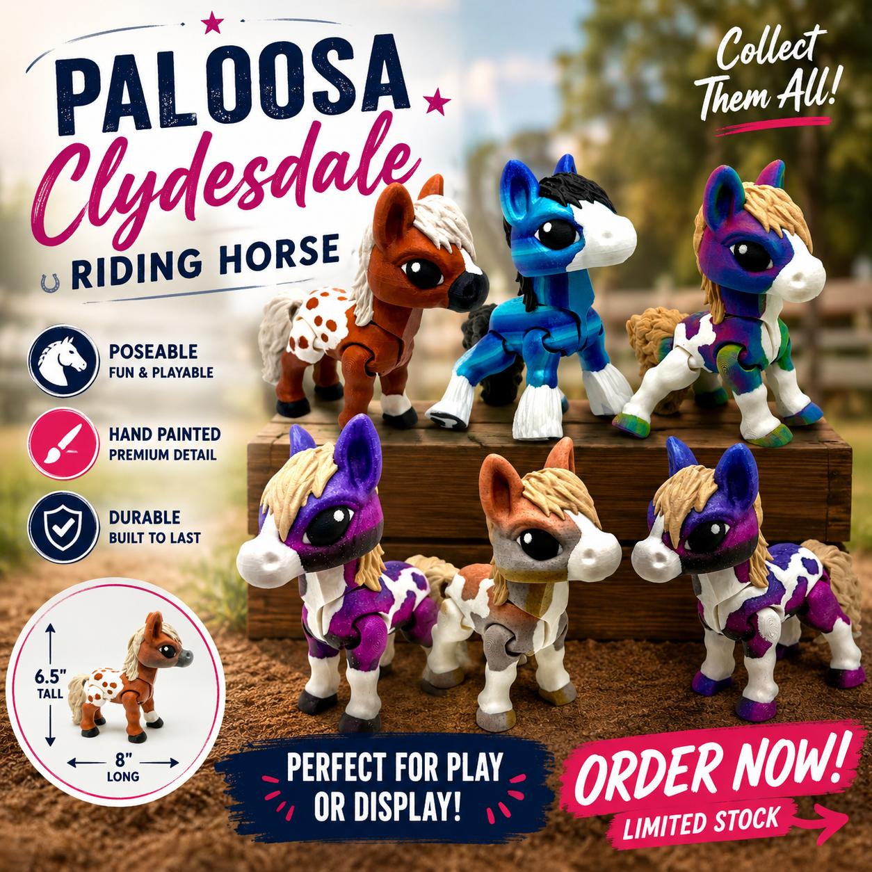 Stable Mates — 6.5" Articulated Horse Figurines