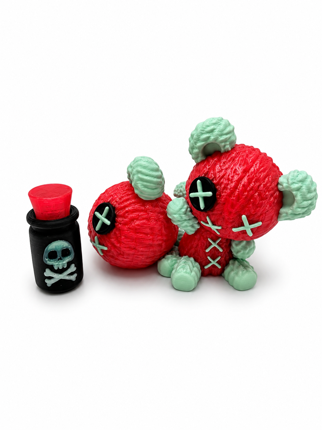 Pink & Green Lupa stuffie and potion bottle (XL)